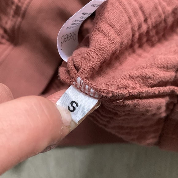 9 seed La Quinta Sweatshirt in Clay resort gauze textured size S USA long sleeve - Picture 4 of 10